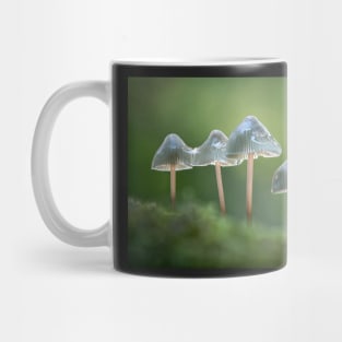 Angels Bonnet Mushrooms with Raindrops Mug